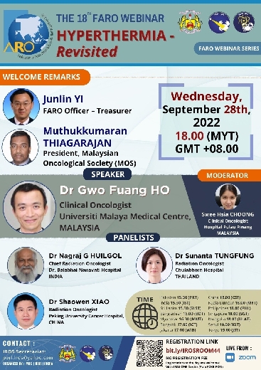 The 18th FARO Webinar HYPERTHERMIA - Revisited