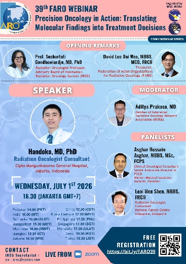 39th FARO Webinar - Precision Oncology in Action: Translating Molecular Findings into Treatment Decisions